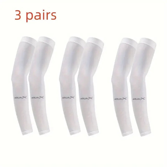 3 Pair of Breathable Sun Protection Sleeves - Breathable & UV Protective Gear for Sports, Driving, & Outdoor Adventures