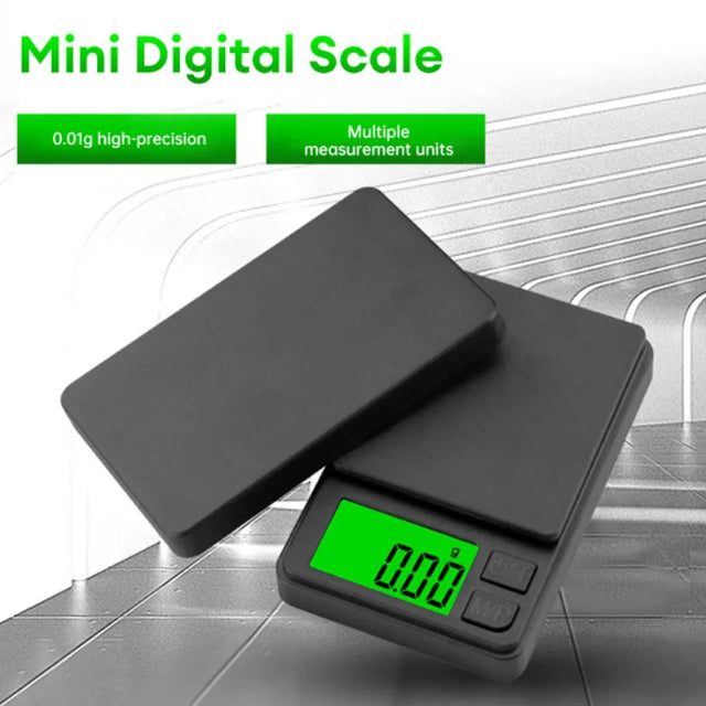 Precision Scale 1000g X 0.01g - Digital Gram Food Ounces/Grains - Mini Scale for Travel